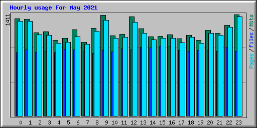 Hourly usage for May 2021