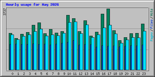 Hourly usage for May 2026