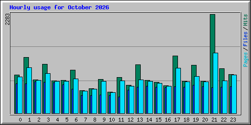 Hourly usage for October 2026